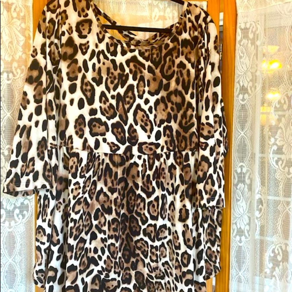 Animal print blouse